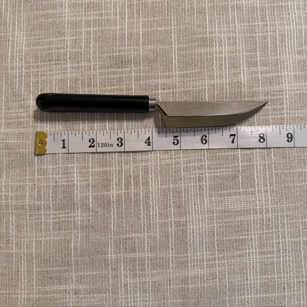 The Pampered‎ Chef Quikut Paring Knife Stainless Steel Black Handle 8 Inch